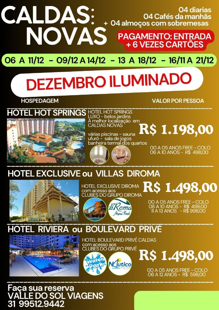 CALDAS NOVAS -  DEZEMBRO  ILUMINADO EM CALDAS NOVAS 